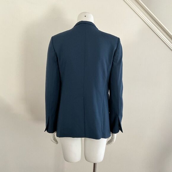 MM Lafleur Wool Blend Blazer Open Front Long Sleeve S - Picture 2 of 8
